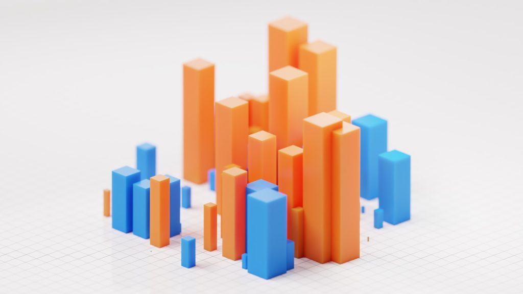 Abstract digital chart representing 2026 marketing strategy trends